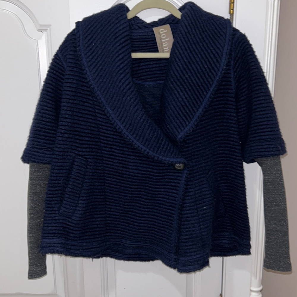 Anthropology size small but fits medium and large as well since it’s oversized